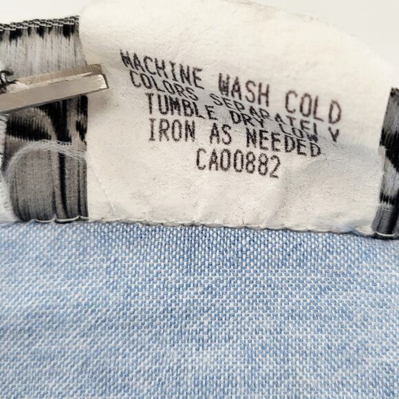 Vintage 80's Joan Walters Blue & White Full Jumpsuit Women's Size 6 Made in USA - Picture 8 of 8